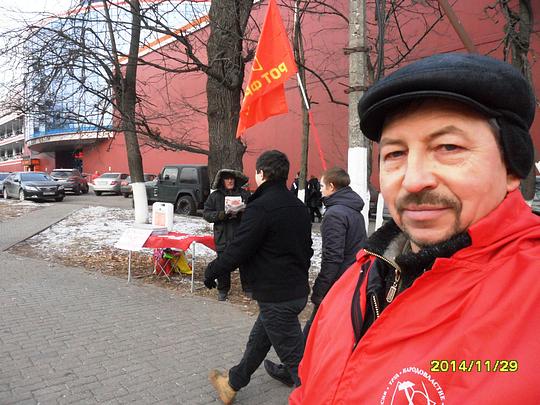 Пикеты 29.11.14г, РУССКИЕ - ДЕРЖИТЕСЬ ВМЕСТЕ !, nkolbasov, Одинцово, Ново-Спортивная д.6