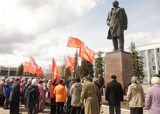 Митинг 22апр2016г, Ленин и Сталин - наше знамя!, nkolbasov, Одинцово, Ново-Спортивная д.6