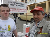 В. Видин — вожак Одинцовских комсомольцев и Н. Колбасов — член ГК КПРФ