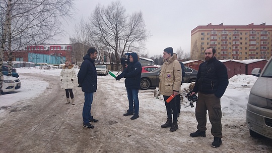 Сергей Евдокимов даёт интервью , Irina.Grinchenko, Лесной городок