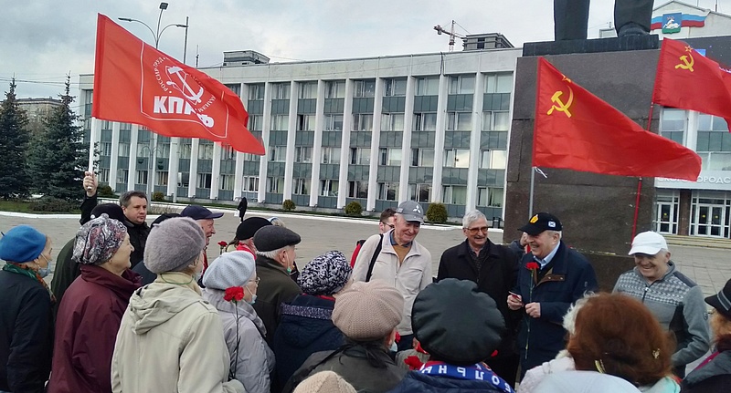 День рожд. ЛЕНИНА в Одинцово, Ленин и Сталин - наше знамя!, nkolbasov, Одинцово, Ново-Спортивная д.6