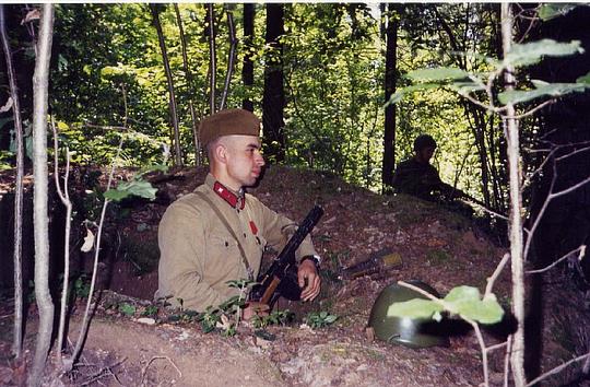 В стрелковой ячейке., Военно-историческая реконструкция, komandir, Одинцово