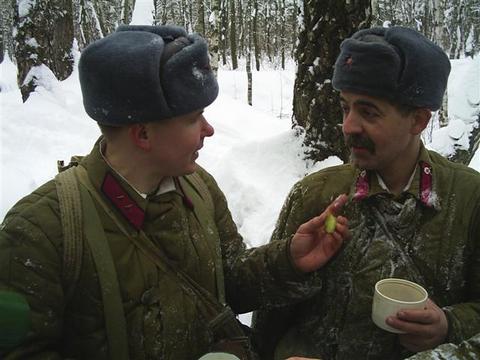 Красноармейцы беседуют, Военно-историческая реконструкция, komandir, Одинцово