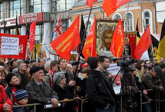 Митинг 17апр2011г. О господи!, Социализм или смерть!, nkolbasov, Одинцово, Ново-Спортивная д.6