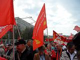 Звенигородцы в колонне демонстрантов