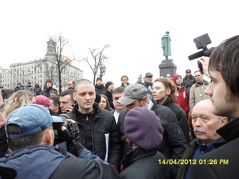 Пушкинская пл. Встреча с С. Удальцовым, КОНСТИТУЦИЯ гарантирует?, nkolbasov, Одинцово, Ново-Спортивная д.6